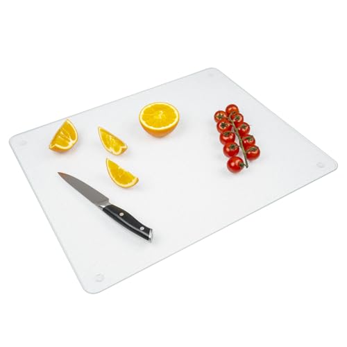 Tabla de cortar de vidrio templado 50.8x40.6 cm antideslizante miniatura 1