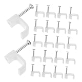 Clips de câble ethernet plats - ce clip de câble maintient solidement les câbles et les fils en place, les empêchant de s'emmêler ou de s'endommager, clips de câble muraux