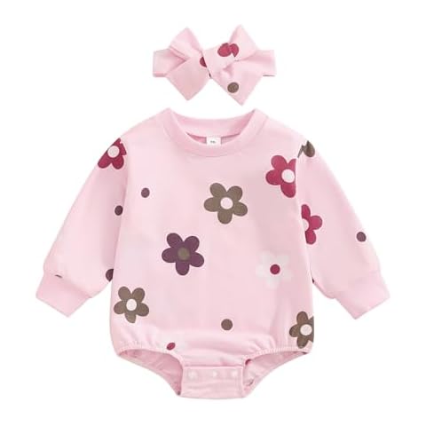 Qianderer Baby Girls Long Sleeve Romper Cover