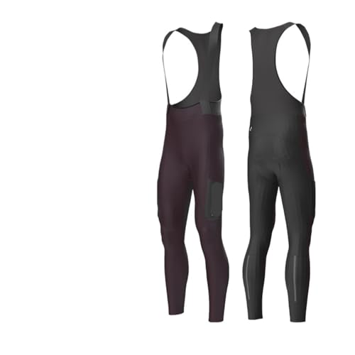 Cuissard à bretelles de cyclisme homme pantalon de vélo hiver chaud confortable coussinet