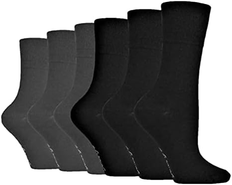 6 Pairs of Sock Shop Everyday Gentle Grip Socks Ladies 4-8 See Multi Variations and Designs