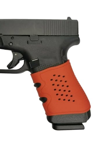 Performance Grip/Sleeve For Glock 17 19 19X 20 21 22 23 25 30 31 32 34 35 37 38 41 43 43X 44 45 48 (Made From Rubber/Silicon And Fully Washable) (Red) #TOP1