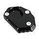 MOWOK Zubehör für Kawasaki Z900 Z800 Z650 Z900RS Z900SE Z1000 Z1000SX Ninja 650 1000 ninja1000sx ER6N ER6F ZX6R ZX10R 2023 2024 2025 Motorrad Seitenständer Vergrößern Ständer Platte (Schwarz)