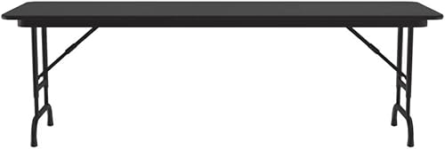 Miniatura 66 de Correll - Mesa plegable de altura ajustable y resistente, parte superior laminada de alta presión, fabricada en Estados Unidos, delantal de acero
