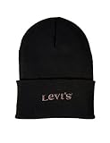 Levi's Women's Modern Vintage Logo Holiday Expression Beanie-Mütze, Regular Black, One Size