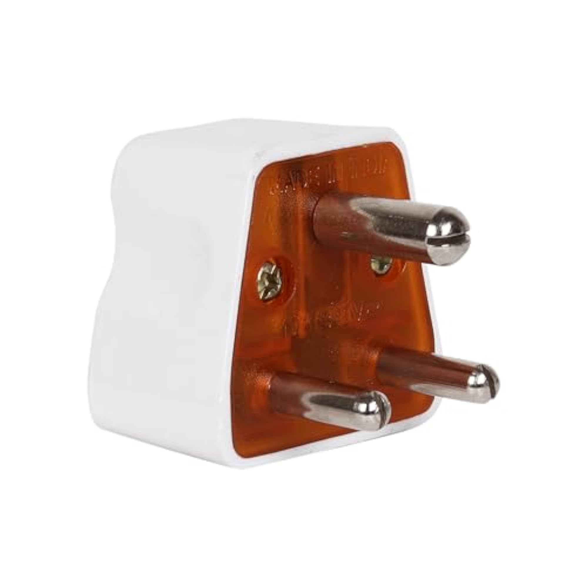 6 Amp Ceramic Inside Solid 3 Pin Conversion Plug, Universal Travel Adapter