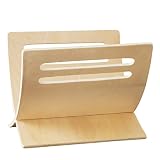 Homestyle4u Zeitungsständer Holz, Magazinhalter Natur Modern