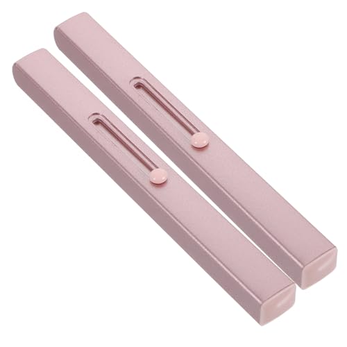 FOMIYES Elegant Lip Makeup Brush Set 2pcs Retractable Lip Applicator Liner Brush Compact for Travel