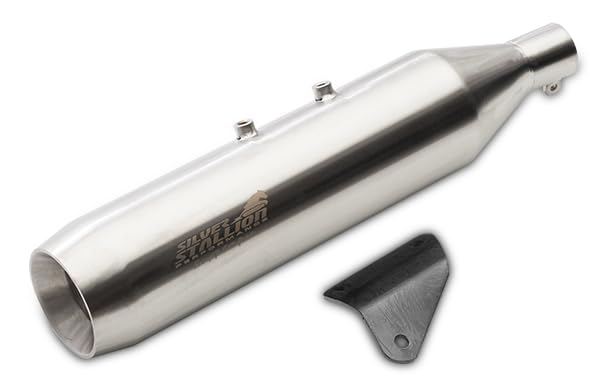 Glide Exhaust System for Royal Enfield Himalayan 411 /Scram 411 / Scram 440, +2 BHP Boost, +4 Nm Torque, Dual Purpose Design, Slim Profile, Brushed Finish-image-18