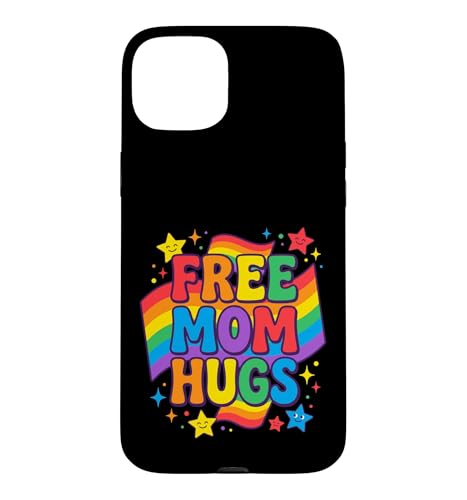 Free Mom Hugs LGBTQIA+ Ally Pride Month�B �X�}�z�P�[�X iPhone 15 Plus �p