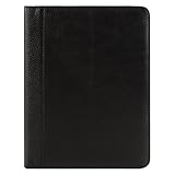 FranklinCovey - Slim Franklin Cover - Leather - Open Cover for Wirebound Planners (Classic, Black)