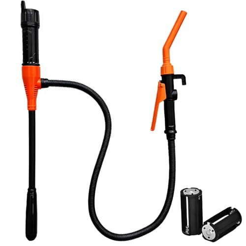 VEGOATY Bomba de transferencia de líquidos a pilas 2.4 GPM: de bidón extraíble de gas eléctrico