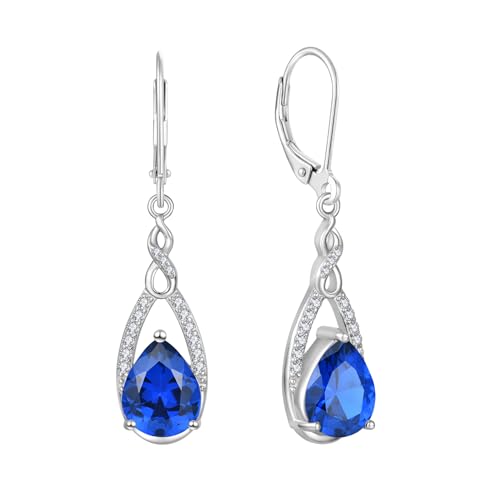 Boucles d'oreilles Infini Larme Argent 925 JO WISDOM avec Oxyde de Zirconium pour Femme