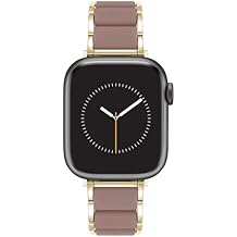 Anne Klein Silicone Fashion Bracelet for Apple Watch, Secure, Adjustable, Apple Watch Replacement Band, Fits Most Wrists