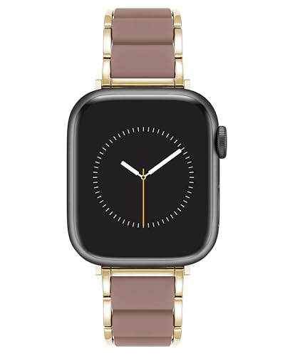 Anne Klein Silicone Fashion Bracelet for Apple Watch, Secure, Adjustable, Apple Watch Replacement Band, Fits Most Wrists