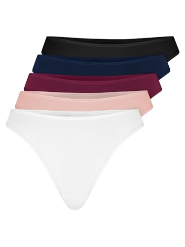 String femme coton lot de 5 pour rester à l'aise au bureau ou au sport