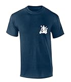 Mens Golf Tshirt Golf Cart Drinking Funny Golfer Crest Short Sleeve T-Shirt-Heather Navy-6xl