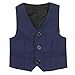 iEFiEL Gilet Festivo per Ragazzi Blazer da Bambino Vestito da Cerimonia Abito da Sposa Wedding Vest Giacca da Gentiluomo Abito da Battesimo Sera Panciotto Elegante 3-12 Anni Blu scuro 10-12 anni