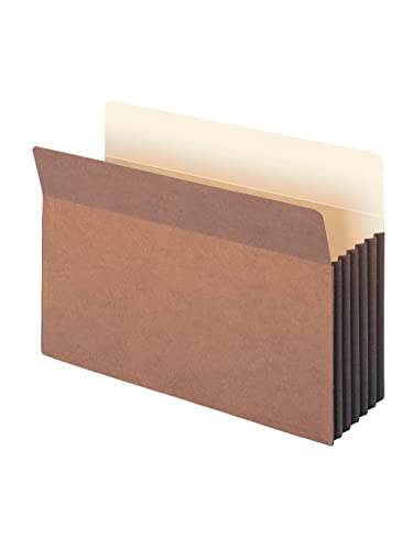 Smead Tuff Expanding Pockets, Set of 10 Accordion File Organizers for File Folders, Straight-Cut Tab, 5-1/4 inch Expansion, Legal Size, Office Supplies, Document Organizer (74390)