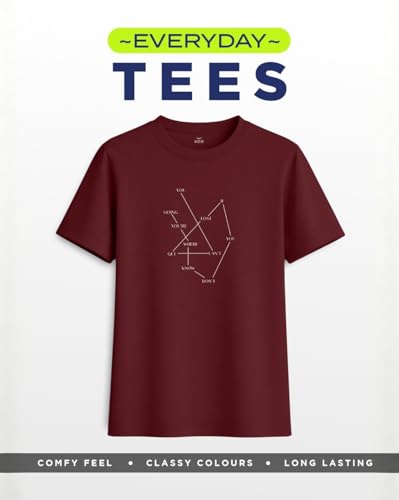 Image of Nobero Women's Graphic Printed T-Shirt | Regular Fit 180 GSM Cotton Tee for Women | Comfortable Round Neck Casual Wear