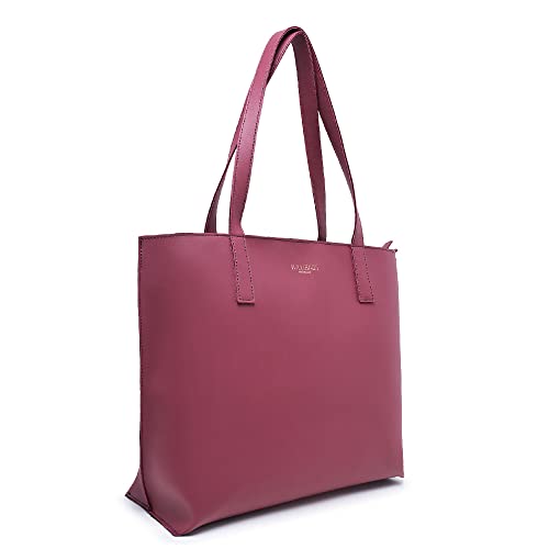 Kit Bolsa sacola feminina grande com nécessaire + Bolsa saquinho transversal com porta moeda (Bordo)