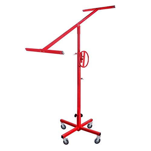Elevador de paneles, elevador de paneles, profesional para placas de yeso, soporte de montaje, plegable, de hierro para techo y pared, capacidad de carga de 40 kg