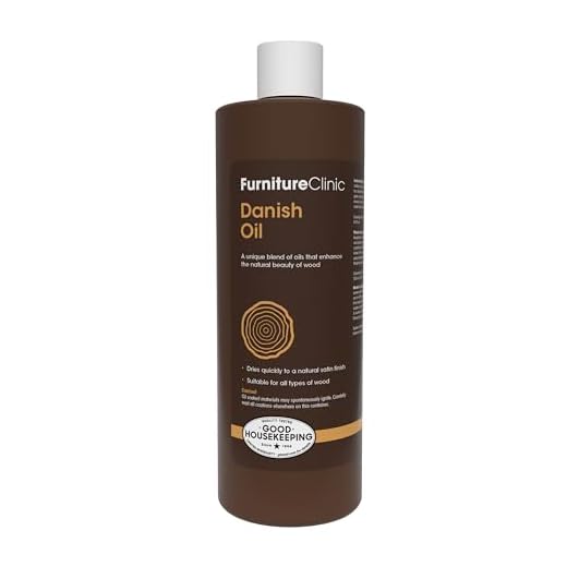 Furniture Clinic Danish Oil 17oz | Wood Care Treatment for Interior & Exterior Wooden Furniture - Oak, Pine, Teak, Kitchen & Dining Room Furniture - Protection for Staining, Water & Dirt