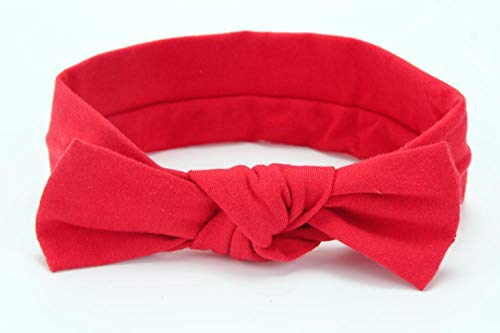 Baby Headbands Cotton Knotted, Girl's Rabbit Ear Hairbands for Newborn,Toddler 8-Pack