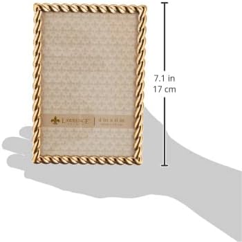 4x6 Golden Rope Picture Frame by Lawrence Frames