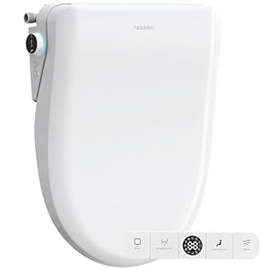 Bidet Toilet Seat Elongated, Smart Heated Toilet Seat, Instant Warm Water & Dryer, Feminine & Rear Wash, Self-Clean Nozzle, Slow Close Lid, Child/ECO/Silent Mode