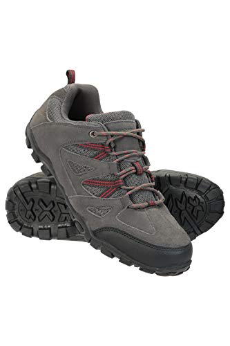 Mountain Warehouse tênis de caminhada masculino - cabedal de camurça, Dark Grey, 12