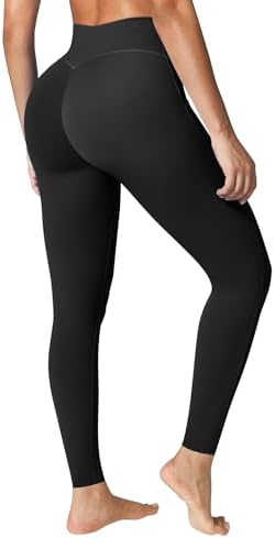 BRXL No Front Seam Leggings for Women High Waist Tummy Control Yoga Pants with Pockets for Workout Gym Running 25