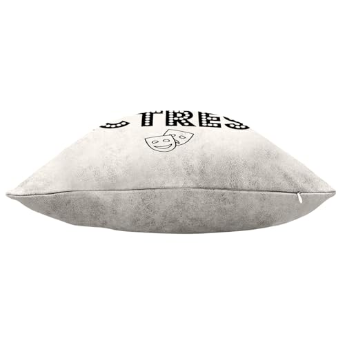 Coussin similicuir blanc 40x40 cm idéal pour décorer un studio de cinéma