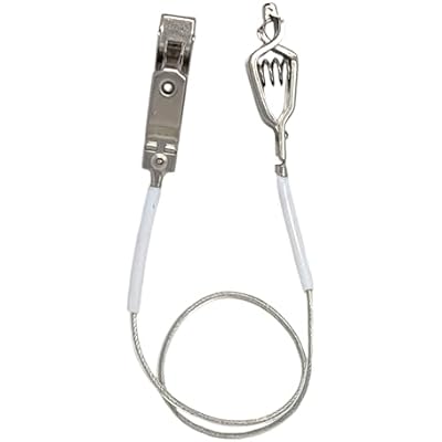 Fencing Foil/Saber Mask Cord, Elite Series, Head Wire Clamp Clip, Clear Wire, Competition Approved (2 Pack)