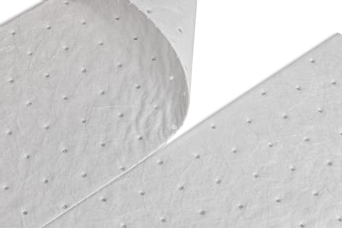 Image of White Oil-Only Meltblown Pads, Heavy Weight, 100 Count, 15 inchx17 inch, Highly Absorbent, Hydrophobic