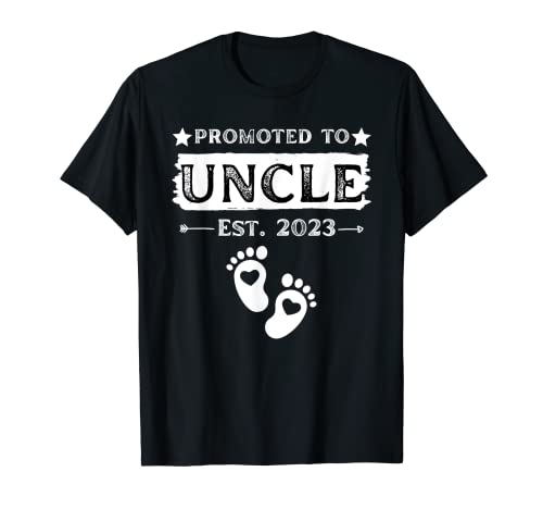 Homme Promu Oncle 2023 pour Grandfather Funny Fathers Day Men T-Shirt
