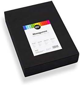 perfect ideaz 30 sheets of A4 black foam rubber, foam sheets in black colour, 2 mm thick, colourful foam rubber, set of foam for crafts, DIY supplies, foam rubber mats for children