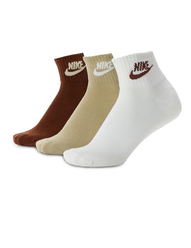 Image of Nike Unisex Adult Sportswear Dri-FIT Everyday Essential Ankle Socks (3-Pack) | Mens and Womens