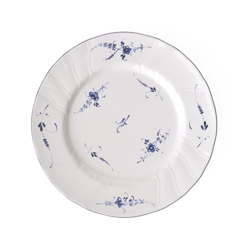 Villeroy & Boch - Vieux Luxembourg Speiseteller 26 cm Weiß, Spülmaschinenfest, Mikrowellensicher, Essteller, Teller, Geschirr, Premium Porzellan