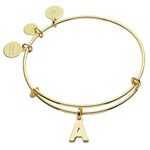 Alex and Ani Expandable Bangle for Women, Initials A to Z Letter Charms, Shiny Finish, 2 to 3.5 in - Main Image