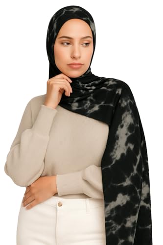 Women's Signature Lux Cotton-Modal Hijab Scarf. Soft, Breathable, Lightweight Wrap or Shawl for Modest Everyday Fashion