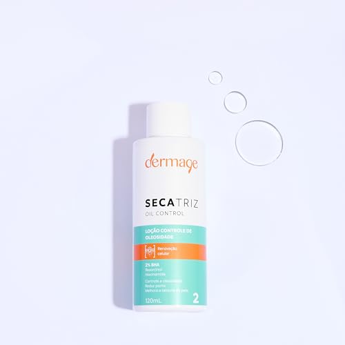 Encontraproduto.com.br - Secatriz Oil Control, Loção Facial Antiacne, Controle de Oleosidade, Ação Secativa, Formulado com Ácido Salicílico, Uniformização da Pele, 120ml