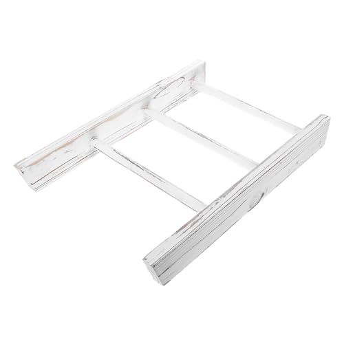 COOPHYA Échelle Porte-Serviettes Décorative Blanche, Accessoire Polyvalent pour Salle de Bain Champêtre, Support Pratique pour Serviettes et Torchons