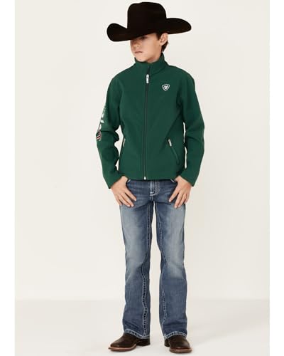 ARIAT Unisex Youth YTH New Team Softshell Mexico JKT Verde, X-Small