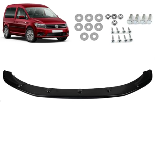 ROBUST Front Lower Bumper Splitter Spoiler Lip Abs Gloss Black for Volkswagen Caddy 2016-2019
