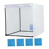 KiBcsLic Paint Booth Sprühkabine mit Netzvorhang Und Filtermatte Aus Oxfordstoff Und PVC Schnelles Aufbauen Und Verstauen Möglich für Bastler Modellbau Kreativ, S