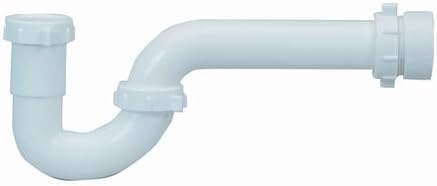 PROFLO PFPTP105 12-1/4" Plastic SJ Tubular P-Trap (1-1/2" X 1-1/2" Connections) - White