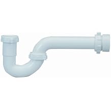 PROFLO PFPTP105 12-1/4" Plastic SJ Tubular P-Trap 1-1/2" X 1-1/2" Connections - White