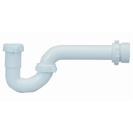 PROFLO PFPTP105 12-1/4" Plastic SJ Tubular P-Trap (1-1/2" X 1-1/2" Connections) - White