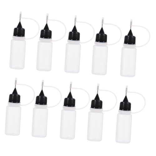 Hemobllo 10pièces Flacon Souple pour Colle à Aiguille Applicateur De Colle pour Petits Travaux De Collage Et Peinture Acrylique